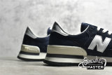 NEW BALANCE 990 RUNNING SHOES NAVY/NAVY/WHITE NB990V1