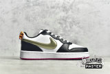 NIKE COURT BOROUGH LOW 2 SE GS SUMMIT WHITE/OFF NOIR/PINK PRIME/METALLIC PEWTER DJ0040-100