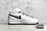 NIKE AIR FORCE 1 07 MID WHITE/BLACK/WHITE 366731-808