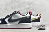 NIKE COURT BOROUGH LOW 2 SE GS SUMMIT WHITE/OFF NOIR/PINK PRIME/METALLIC PEWTER DJ0040-100
