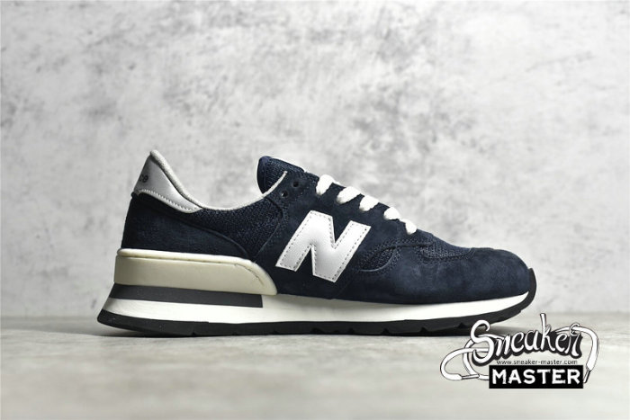 NEW BALANCE 990 RUNNING SHOES NAVY/NAVY/WHITE NB990V1