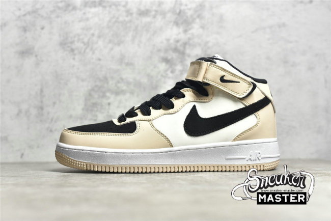 NIKE AIR FORCE 1 MID 07 BEIGE/BEIGE/BLACK HD2523-156