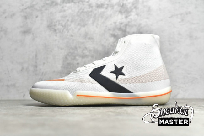 CONVERSE ALL STAR PRO BB WHITE/BOLD MANDARIN/BLACK 165653C