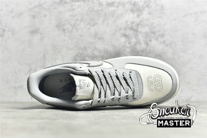 NIKE AIR FORCE 1 LOW 07 X STUSSY LIGHT GREY/LIGHT GREY/WHITE ST2022-616