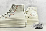 CONVERSE CHUCK TAYLOR ALL-STAR LIFT PLATFORM HIGH EMBROIDERED FLORAL EGRET/MULTI/EGRET A01586C