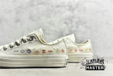 CONVERSE CHUCK TAYLOR ALL-STAR LOW EMBROIDERED FLORAL EGRET/MULTI/BLACK A01595C