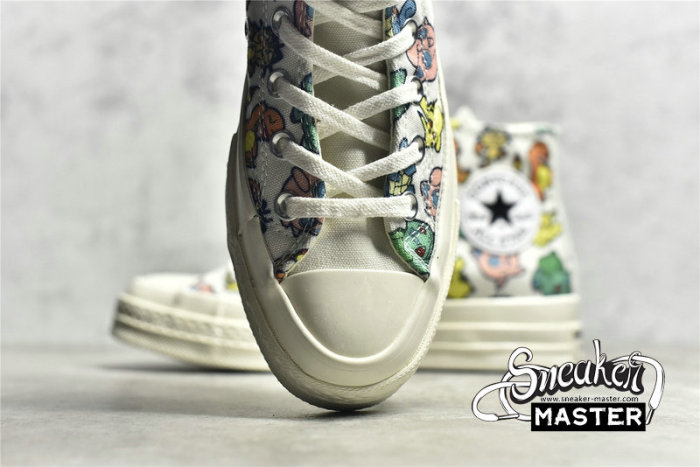 CONVERSE POKEMON X CHUCK TAYLOR ALL-STAR 70S HIGH WHITE/PINK/YELLOW A01652C