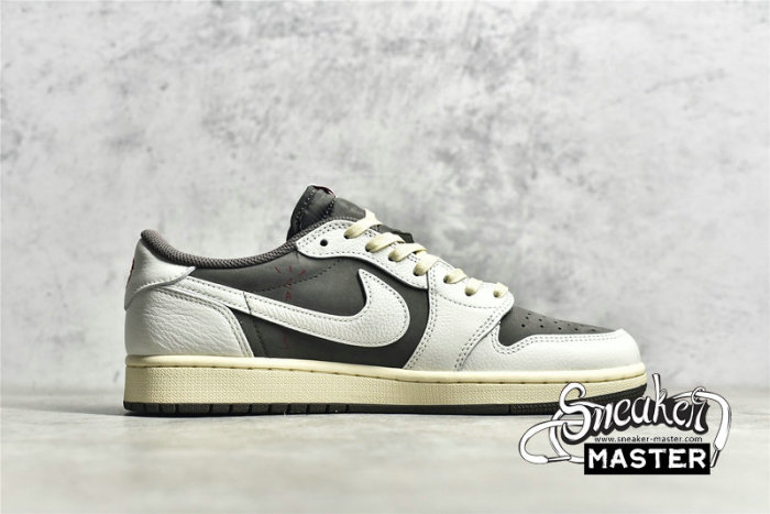 NIKE TRAVIS SCOTT X AIR JORDAN 1 LOW OG REVERSE MOCHA WHITE/BROWN/RED DM7866-162
