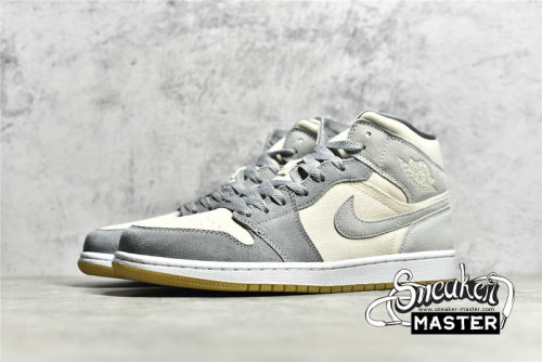 NIKE AIR JORDAN 1 MID SE COCONUT MILK/COCONUT MILK/PARTICLE GREY DN4281-100
