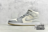 NIKE AIR JORDAN 1 MID SE COCONUT MILK/COCONUT MILK/PARTICLE GREY DN4281-100