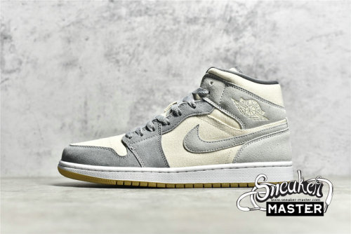 NIKE AIR JORDAN 1 MID SE COCONUT MILK/COCONUT MILK/PARTICLE GREY DN4281-100