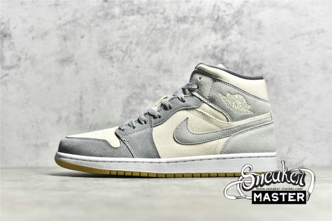 NIKE AIR JORDAN 1 MID SE COCONUT MILK/COCONUT MILK/PARTICLE GREY DN4281-100