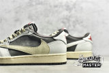 NIKE TRAVIS SCOTT X AIR JORDAN 1 LOW OG REVERSE MOCHA WHITE/BROWN/RED DM7866-162