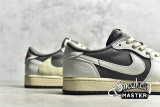 NIKE TRAVIS SCOTT X AIR JORDAN 1 LOW OG REVERSE MOCHA WHITE/BROWN/RED DM7866-162