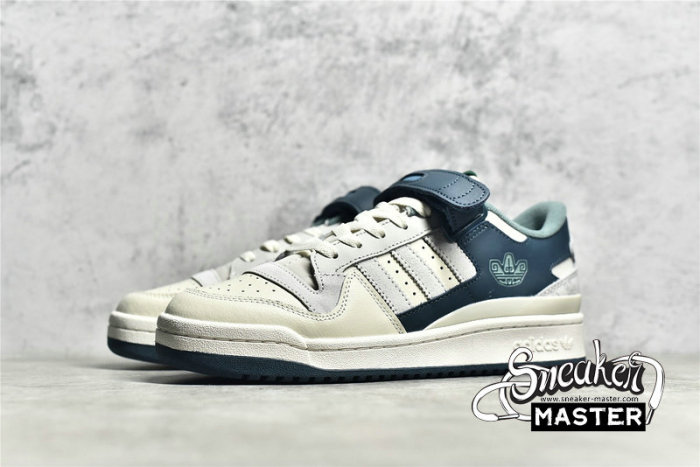 ADIDAS FORUM 84 LOW SANXINGDUI SHOES BEIGE/BEIGE/DARK GREEN HP2067