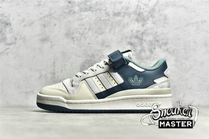 ADIDAS FORUM 84 LOW SANXINGDUI SHOES BEIGE/BEIGE/DARK GREEN HP2067