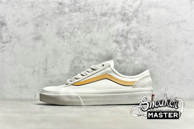 VANS STYLE 36 DENCON WHITE/WHITE/ORANGE VN0A5HFFZGD