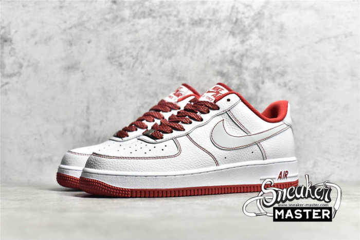NIKE AIR FORCE 1 LOW 07 WHITE/WHITE/UNIVERSITY RED CN2896-101