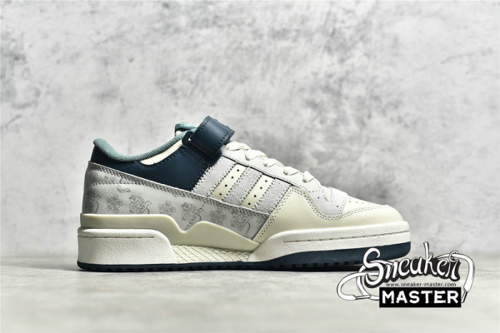 ADIDAS FORUM 84 LOW SANXINGDUI SHOES BEIGE/BEIGE/DARK GREEN HP2067