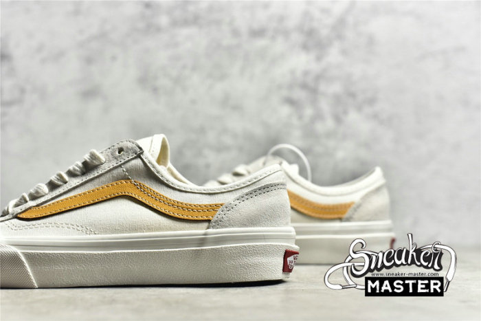 VANS STYLE 36 DENCON WHITE/WHITE/ORANGE VN0A5HFFZGD