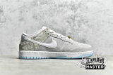 NIKE SB DUNK LOW RETRO SE BARBER SHOP GREY/WHITE-RED-BLUE DH7614-500