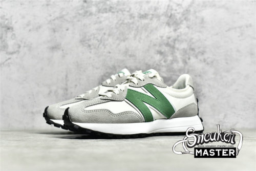 NEW BALANCE 327 RUNNING SHOES GREY/GREEN/WHITE WS327LG