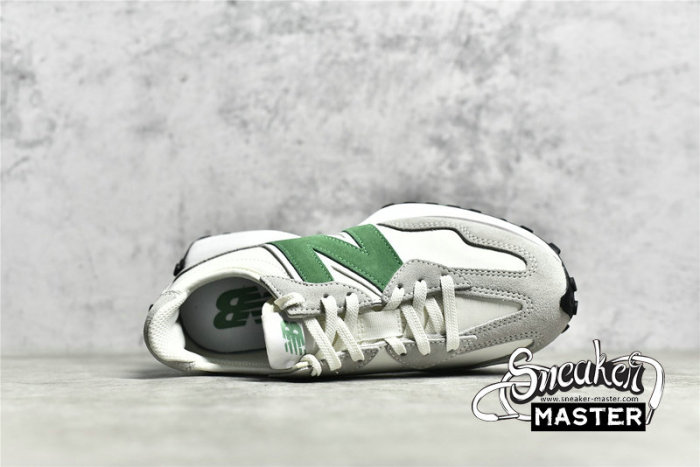 NEW BALANCE 327 RUNNING SHOES GREY/GREEN/WHITE WS327LG