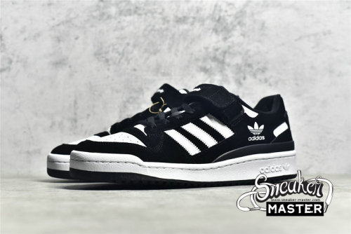 ADIDAS FORUM 84 LOW SHOES BLACK/BLACK/WHITE GW0695
