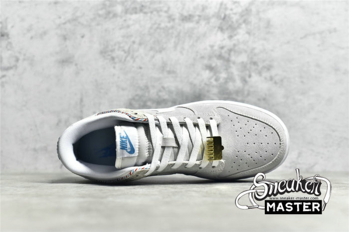 NIKE SB DUNK LOW RETRO SE BARBER SHOP GREY/WHITE-RED-BLUE DH7614-500