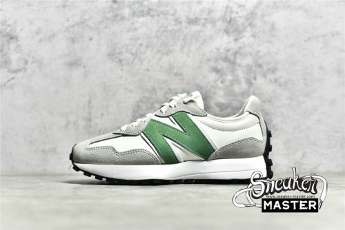 NEW BALANCE 327 RUNNING SHOES GREY/GREEN/WHITE WS327LG