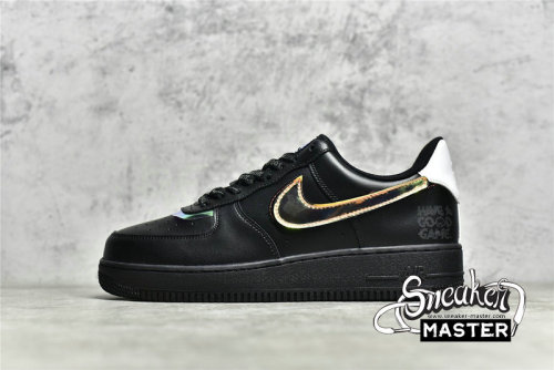 NIKE AIR FORCE 1 LOW HAVE A GOOD GAME BLACK/GOLD/WHITE DC0710-101