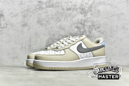NIKE AIR FORCE 1 LOW REFLECTIVE SWOOSHES LIGHT GREY/WHITE/GREY DR7857-101