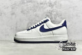 NIKE AIR FORCE 1 07 LOW WHITE/WHITE/NAVY BLUE AL2236-106