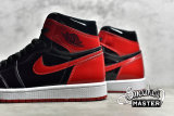 NIKE AIR JORDAN 1 RETRO HIGH OG PATENT BRED BLACK/WHITE/VARSITY RED 555088-063