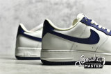 NIKE AIR FORCE 1 07 LOW WHITE/WHITE/NAVY BLUE AL2236-106
