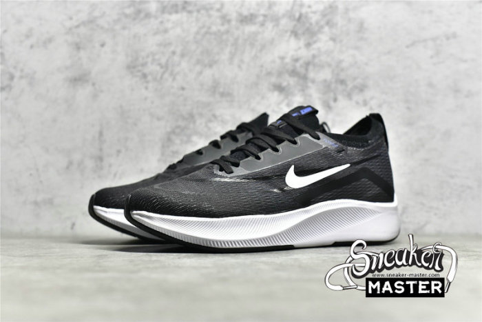 NIKE ZOOM FLY 4 RUNNING SHOES BLACK/ANTHRACITE/RACER BLUE CT2392-001