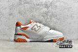 NEW BALANCE 550 RUNNING SHOES WHITE/VARSITY ORANGE/BLACK BB550HG1