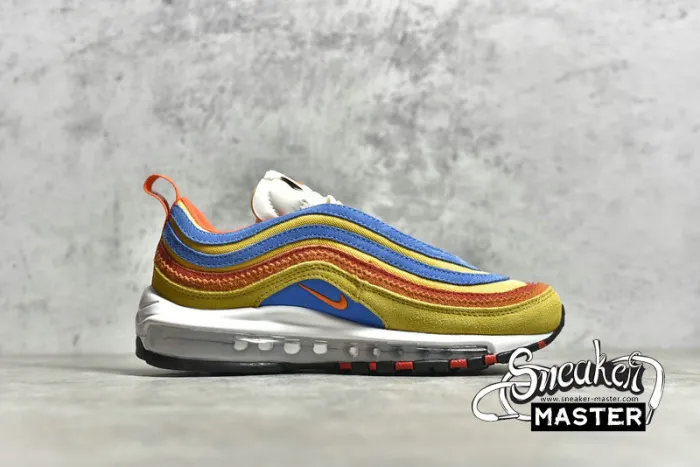 NIKE AIR MAX 97 SE RUNNING CLUB POLLEN/ORANGE/LIGHT PHOTO BLUE DH1085-700