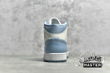 NIKE AIR JORDAN 1 MID WHITE/WORN BLUE/SAIL BQ6472-141