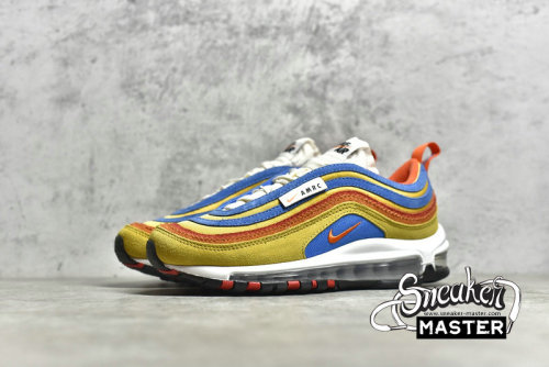 NIKE AIR MAX 97 SE RUNNING CLUB POLLEN/ORANGE/LIGHT PHOTO BLUE DH1085-700
