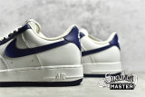 NIKE AIR FORCE 1 07 LOW WHITE/WHITE/NAVY BLUE AL2236-106