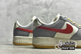 NIKE AIR FORCE 1 LOW GREY/RED/WHITE DO6161-130