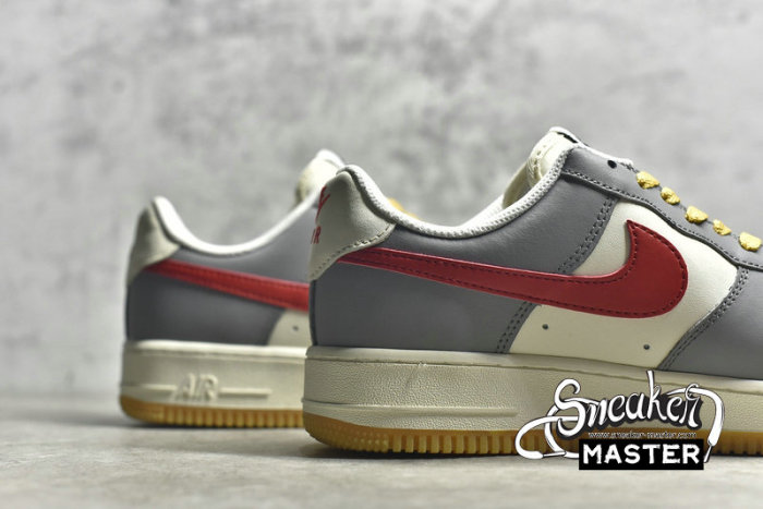 NIKE AIR FORCE 1 LOW GREY/RED/WHITE DO6161-130