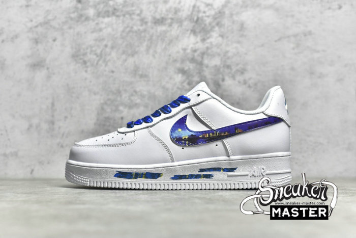 NIKE AIR FORCE 1 LOW GS WHITE/WHITE/BLUE 314192-117