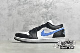 NIKE AIR JORDAN 1 LOW BLACK/WHITE/UNIVERSITY BLUE DC0774-041