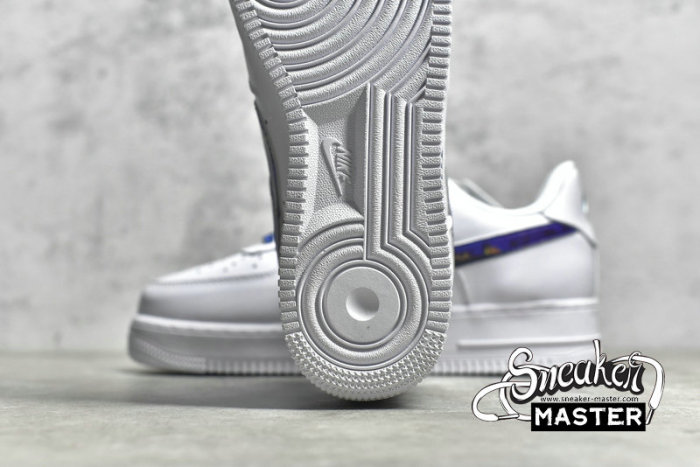 NIKE AIR FORCE 1 LOW GS WHITE/WHITE/BLUE 314192-117