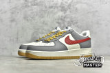 NIKE AIR FORCE 1 LOW GREY/RED/WHITE DO6161-130