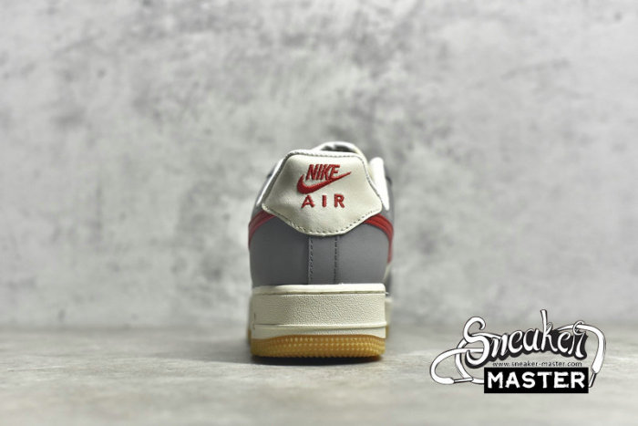 NIKE AIR FORCE 1 LOW GREY/RED/WHITE DO6161-130