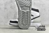 NIKE AIR JORDAN 1 RETRO HIGH OG STAGE HAZE WHITE/BLACK/GREY FOG/BLEACHED CORAL 555088-108