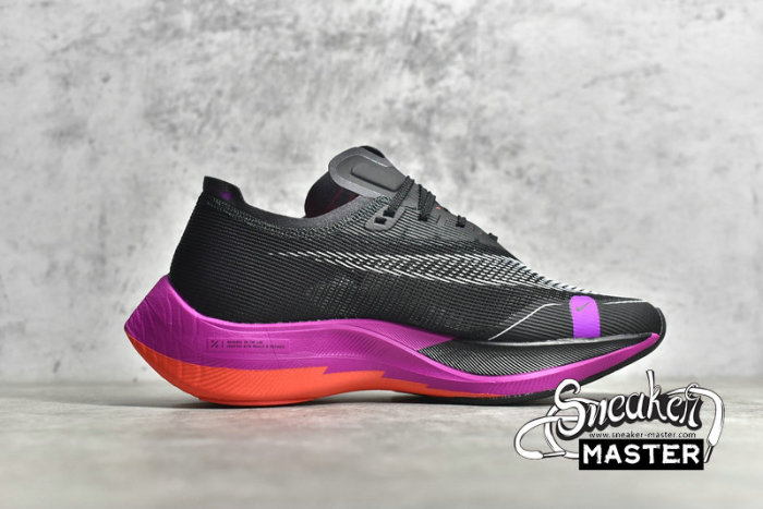 NIKE ZOOMX VAPORFLY NEXT% 2 RAPTORS BLACK/SUPER VIOLET/FOOTBALL GREY/LIGHTNING CRIMSON CU4111-002